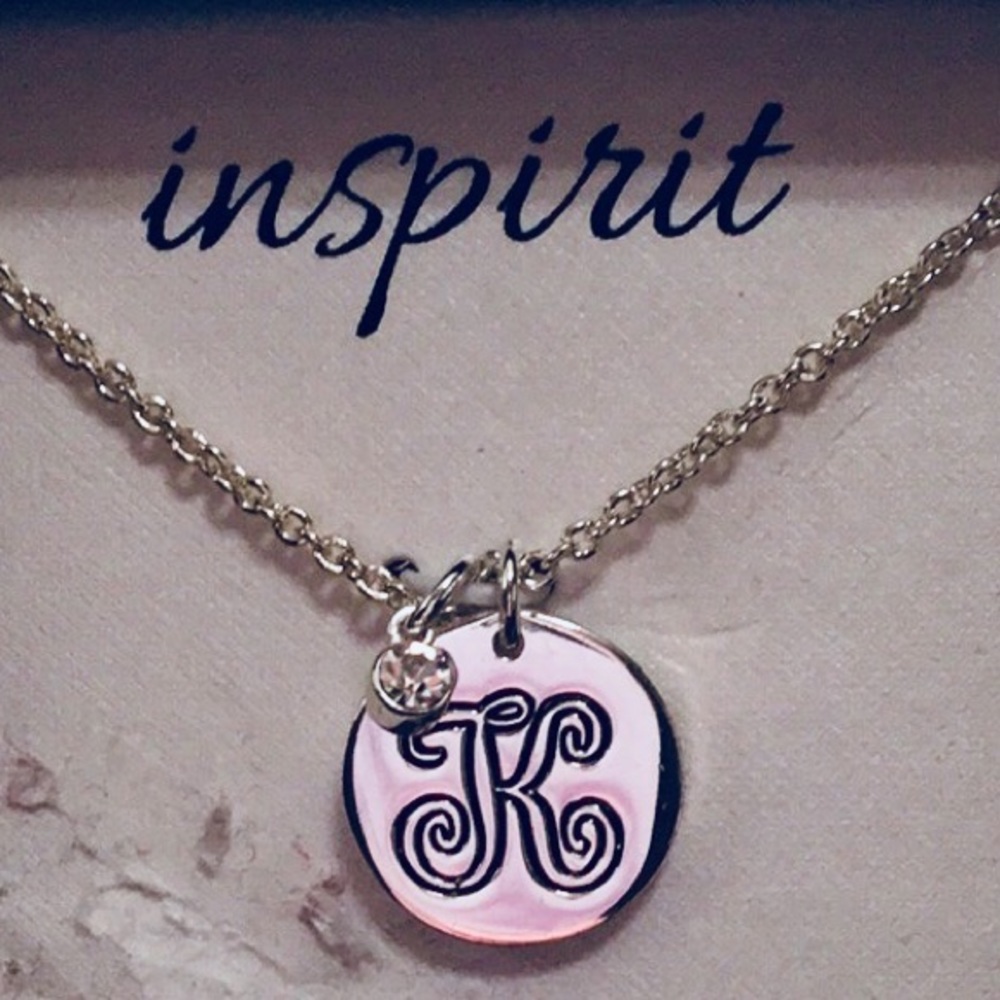 ‘K’ charm necklace - still in box!